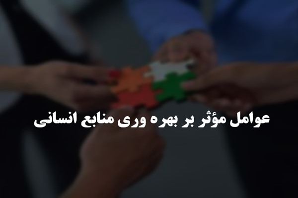 پاورپوینت عوامل مؤثر بر بهره وری منابع انسانی