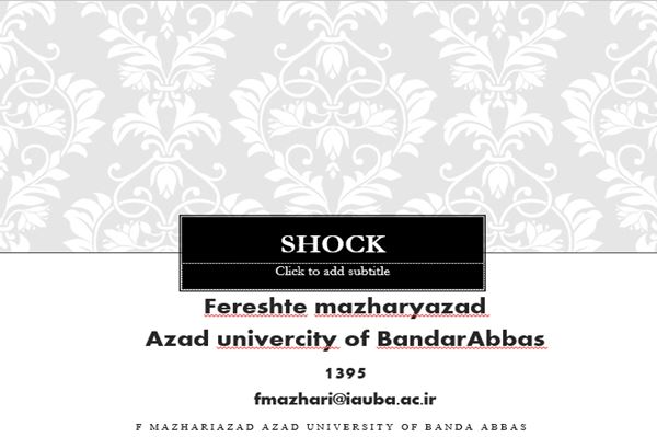 پاورپوینت shock