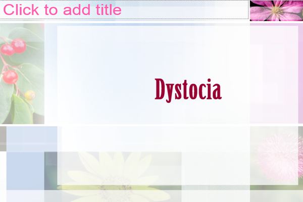 پاورپوینت Dystocia